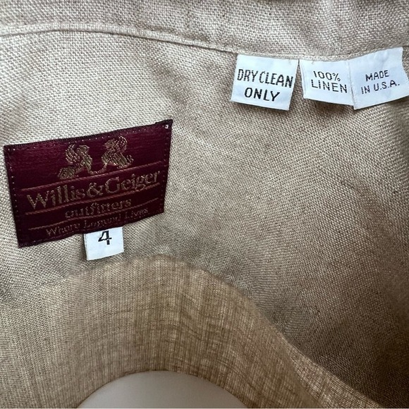 Willis & Geiger Outfitters Safari Shirt Dress
Long Khaki Button Front Linen - Picture 4 of 11